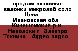 продам активные калонки микролаб соло 3 › Цена ­ 3 000 - Ивановская обл., Кинешемский р-н, Наволоки г. Электро-Техника » Аудио-видео   